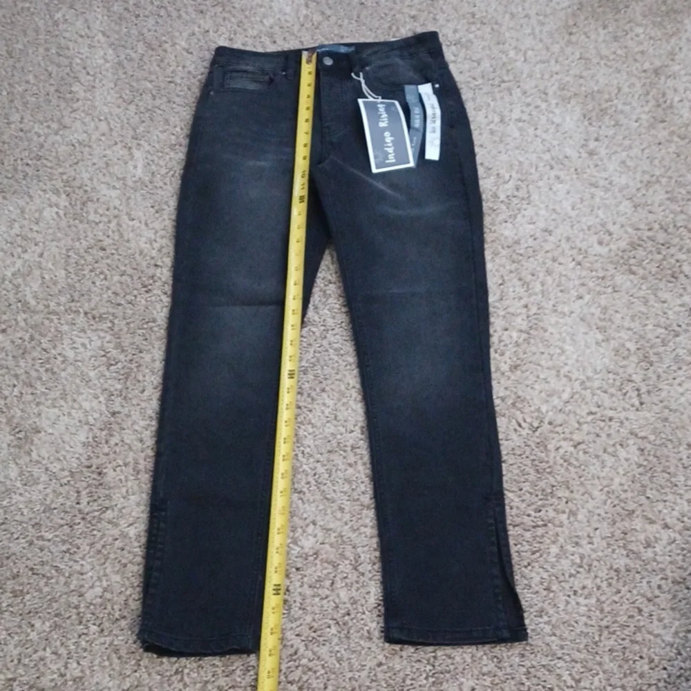 Size 5 faded black jeans "Comfort Stretch, Slim Through Hips" denim pants Basic_10